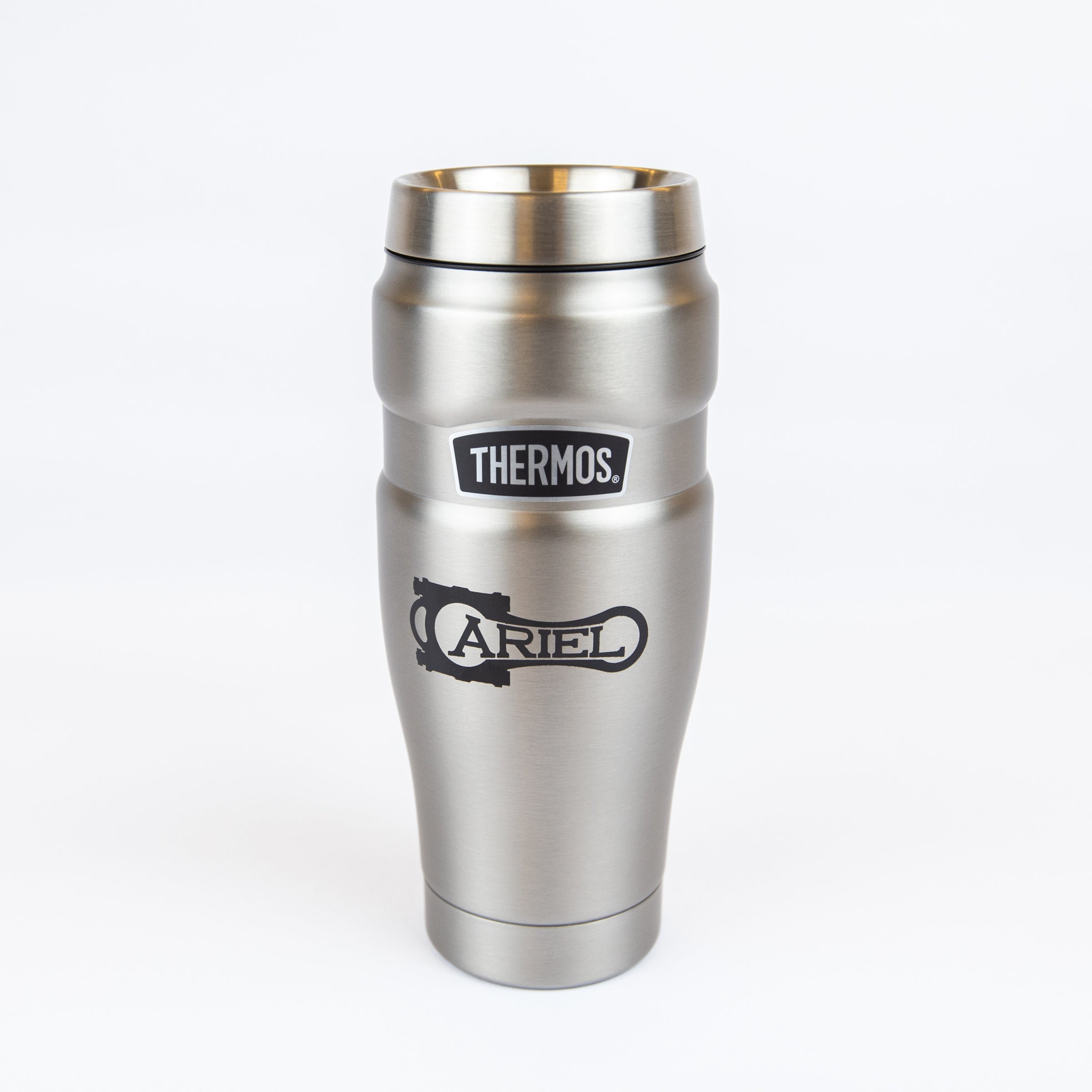 Thermos Stainless King Stainless Steel Travel Mug 16 oz, Silver