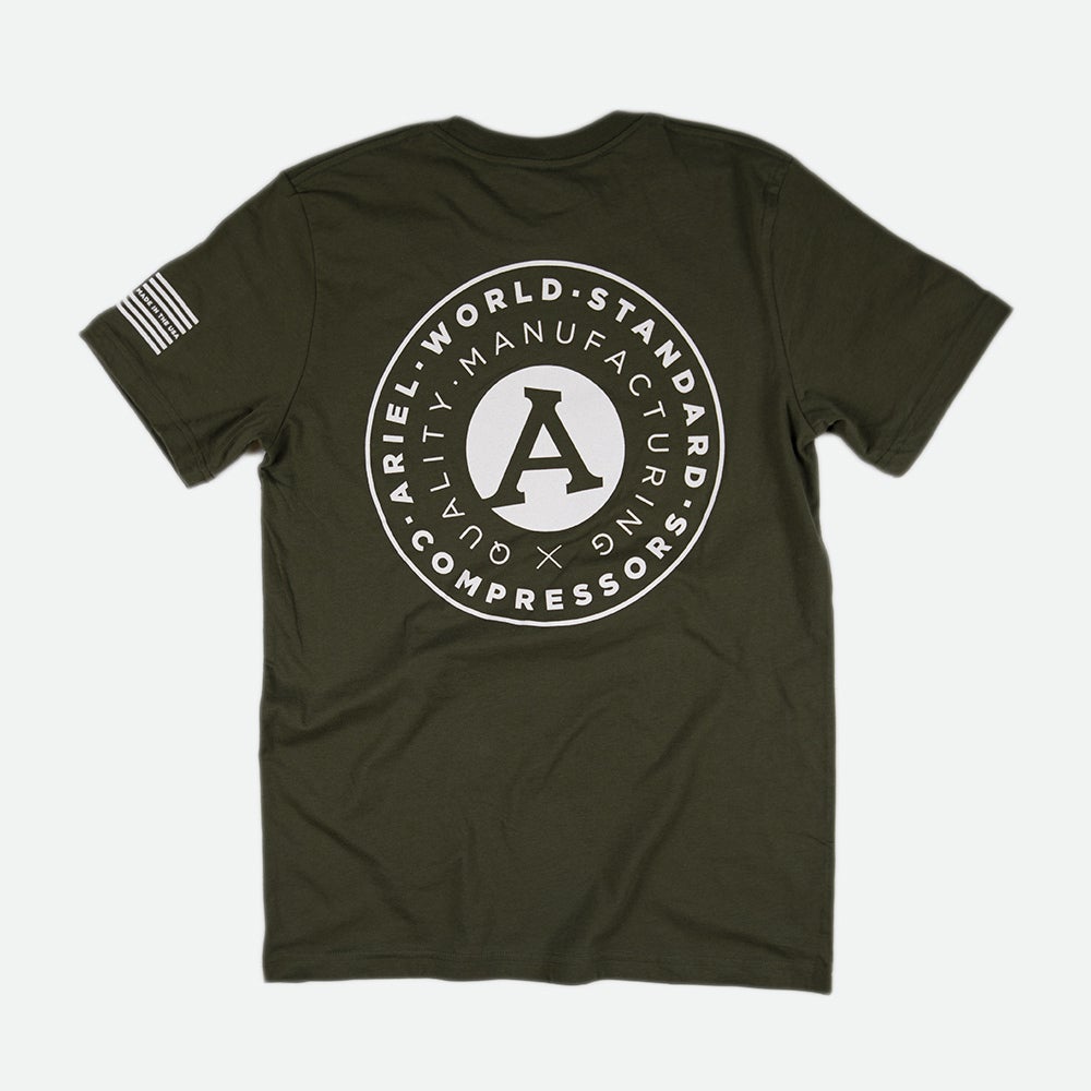 Men's Army Green T-shirt | Ariel Corporation